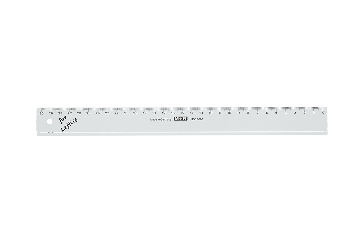 m-bius-ruppert-for-lefties-lineal-30-cm-f-r-linksh-nder image 1