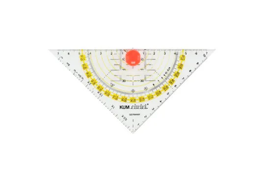 kum-293-circlet-geometriedreieck-16-cm-aus-acryl-mit-tuschnoppen image 1