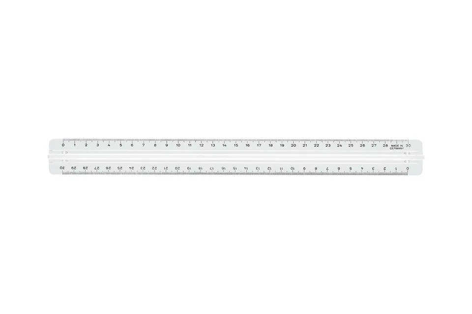 m-bius-ruppert-doppel-prismen-lineal-30-cm-black-line image 1