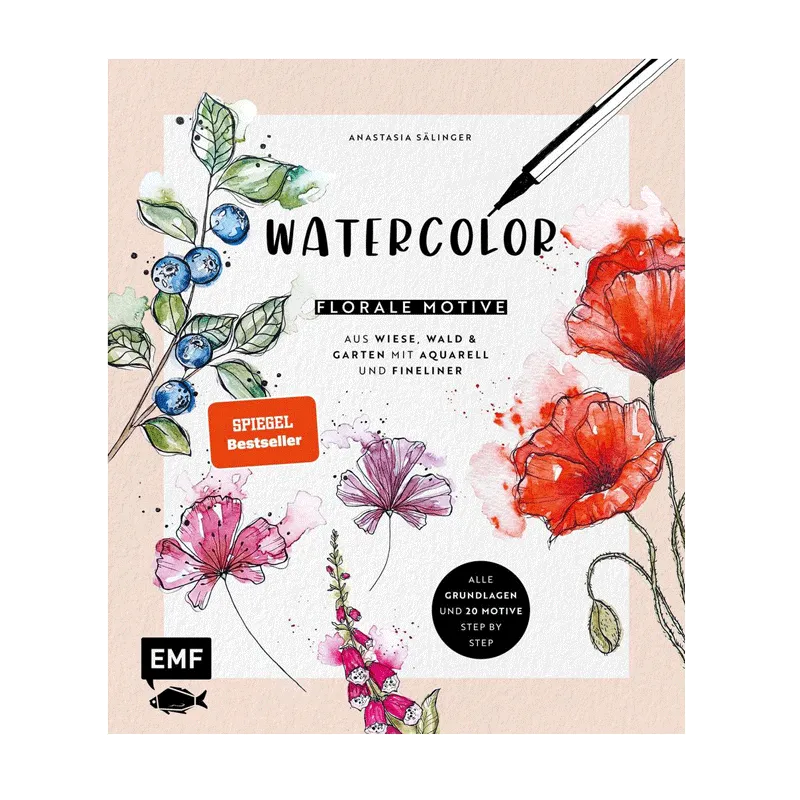 kum-watercolor-buch-florale-motive-aus-wiese-wald-garten image 1