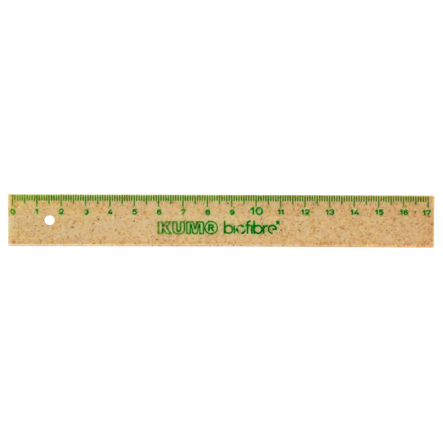 kum-biofibre-lineal-17-cm-aus-97-biobasiertem-kunststoff image 1