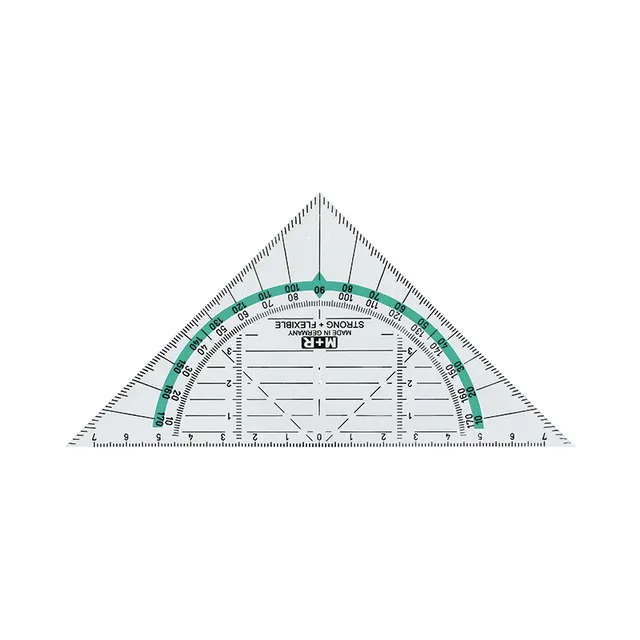 m-bius-ruppert-geometriedreieck-16-cm-bruchfest-t-rkis image 1