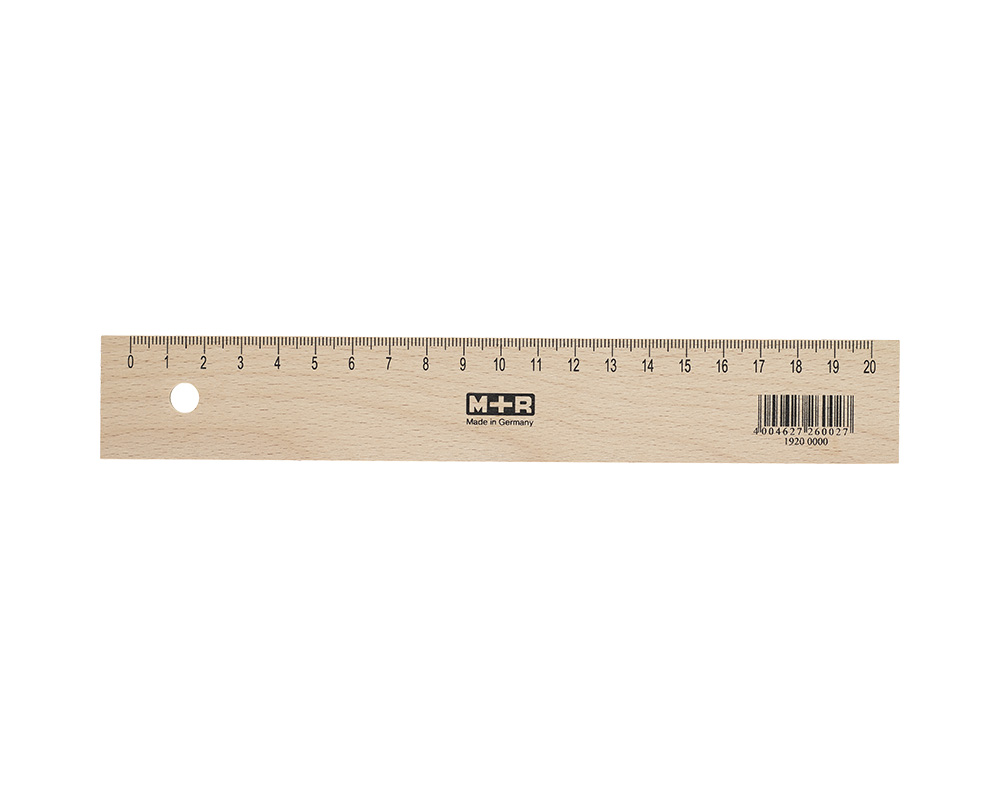 m-bius-ruppert-holzlineal-20-cm-mit-metalleinlage image 1