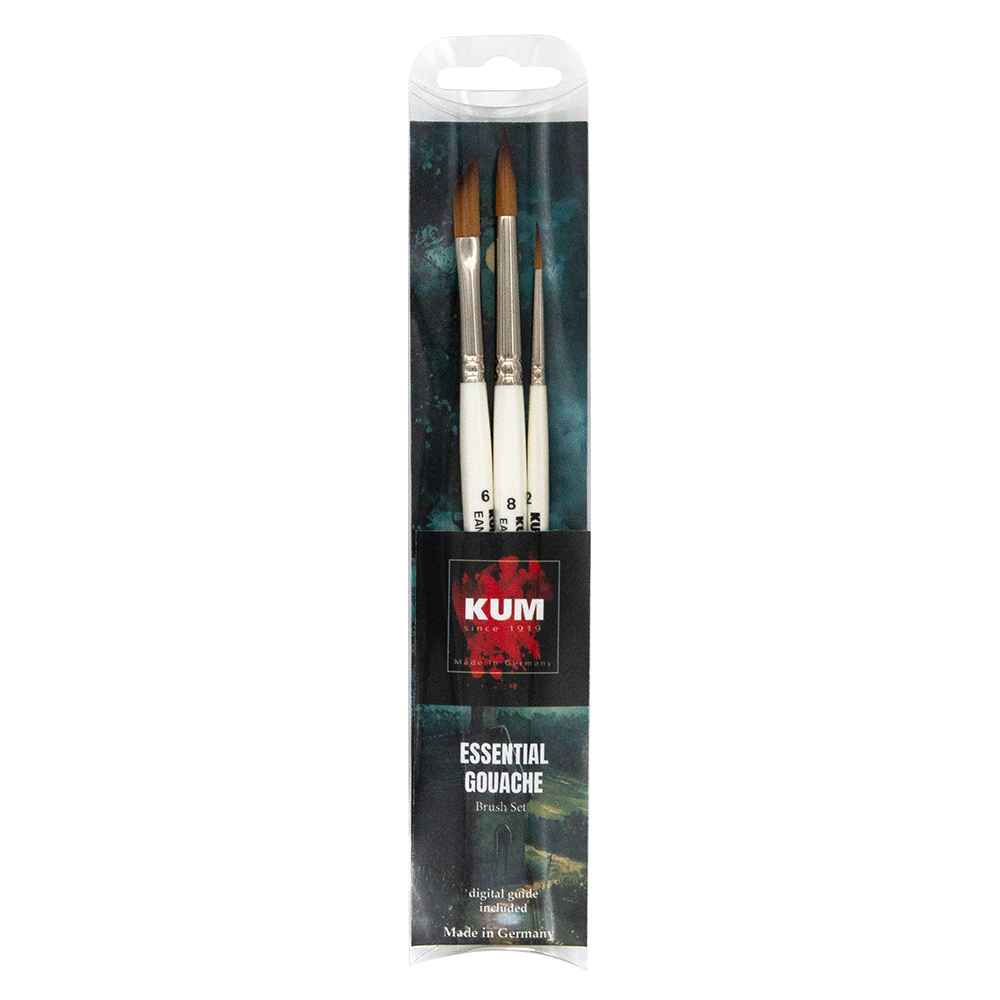 kum-essential-gouache-pinselset-starterset image 1