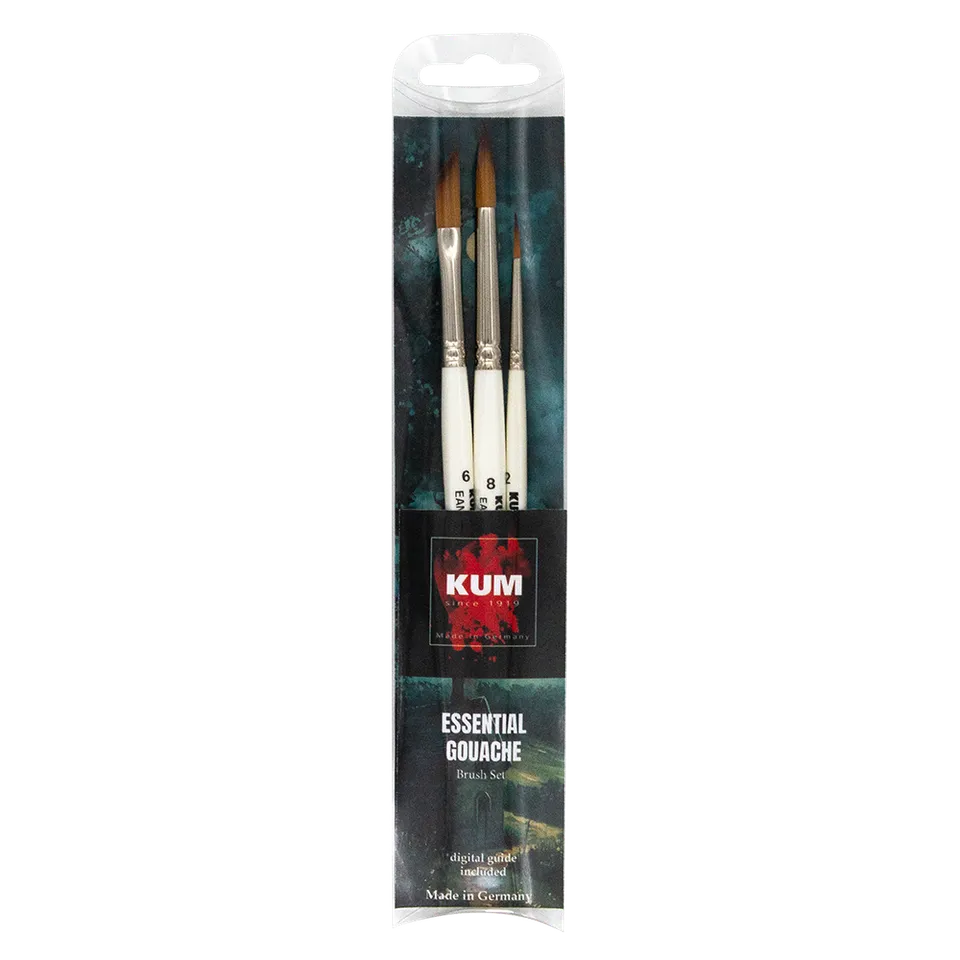 kum-essential-gouache-pinselset-starterset image 1