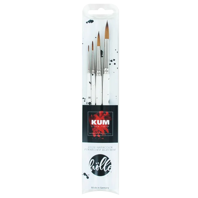 kum-x-frau-h-lle-blobs-aquarell-pinselset-4-teilig image 1