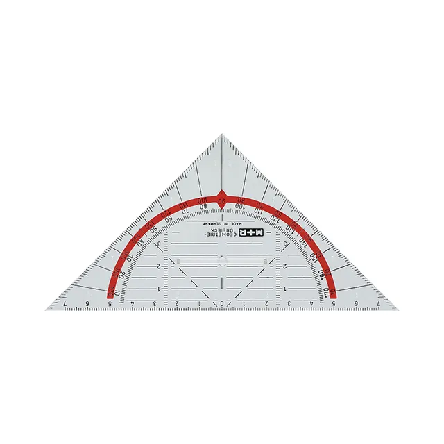 m-bius-ruppert-black-line-geometriedreieck-16-cm image 1