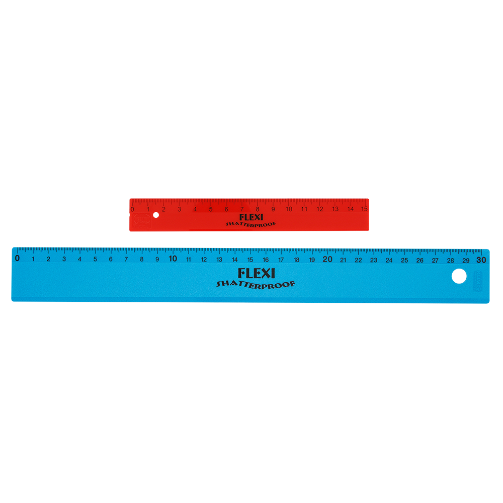 kum-flexi-lineal-flexibel-15-cm-30-cm-in-blau-gr-n-rot image 1