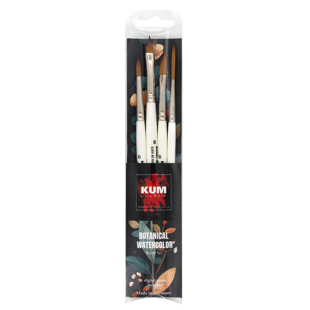 kum-botanical-watercolor-pinselset-4x-memory-point-pinsel image 1