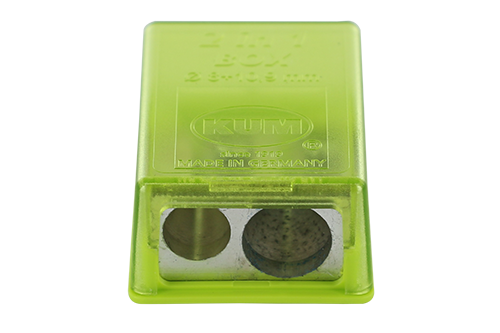 kum-doppelanspitzer-2-in-1-magnesium-anspitzer-f-r-8-mm-und-11-mm-mit-dose image 1