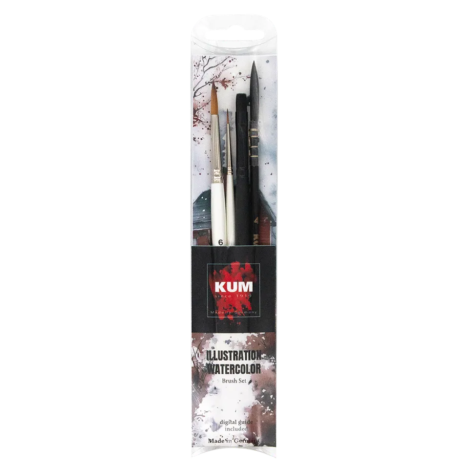 kum-illustration-watercolor-brush-set-memory-point-faded-brush image 1
