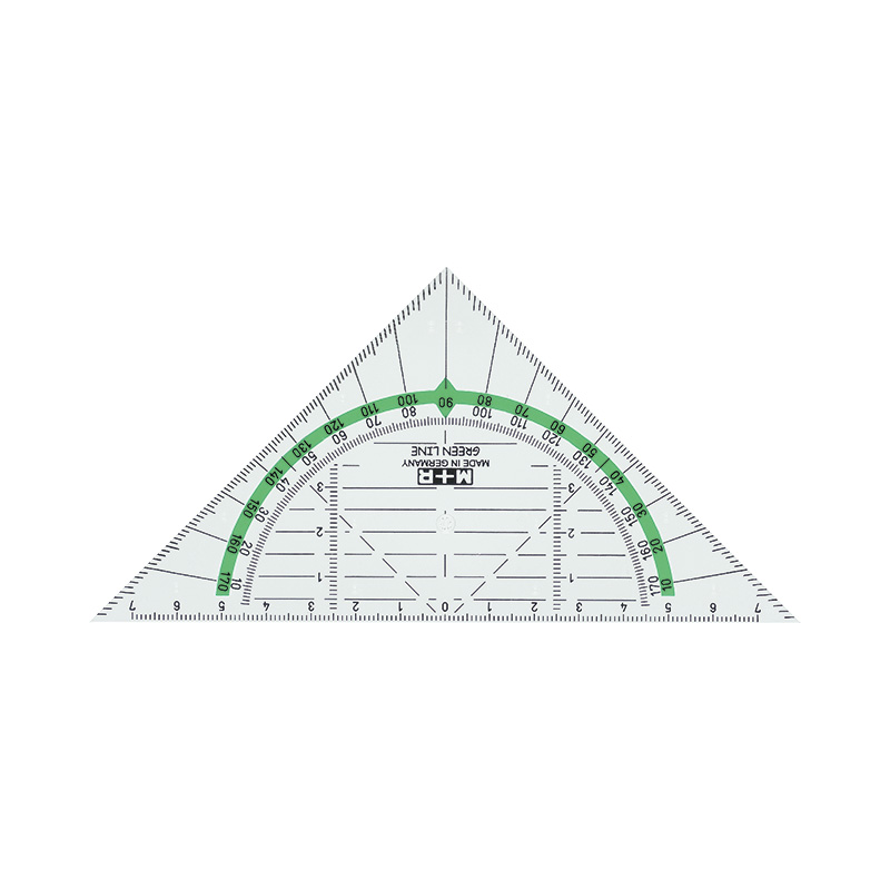 m-bius-ruppert-green-line-geometriedreieck-16-cm-bio-werkstoff image 1
