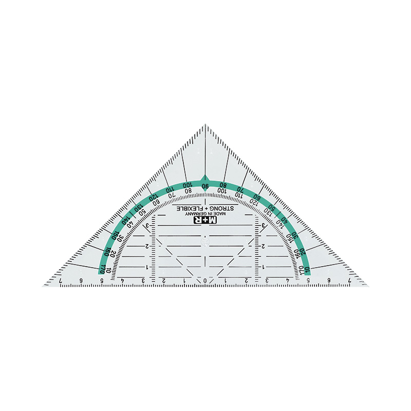 m-bius-ruppert-geometriedreieck-16-cm-bruchfest-t-rkis image 1