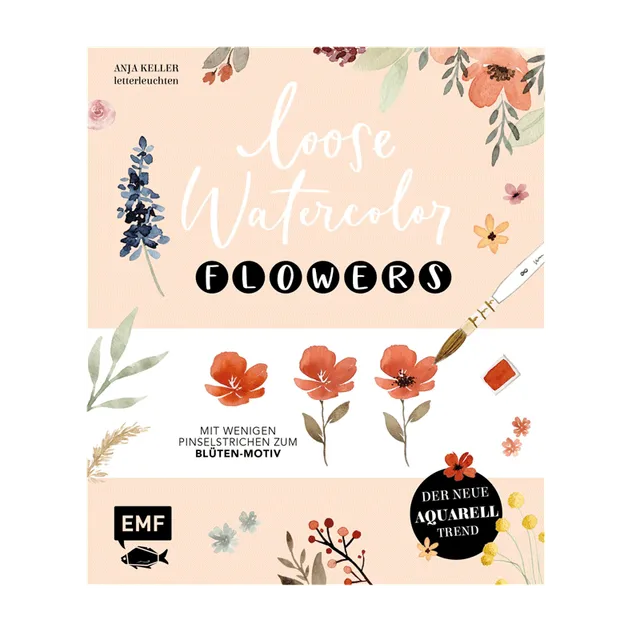 kum-loose-watercolor-flowers-aquarell-set-blumen image 1