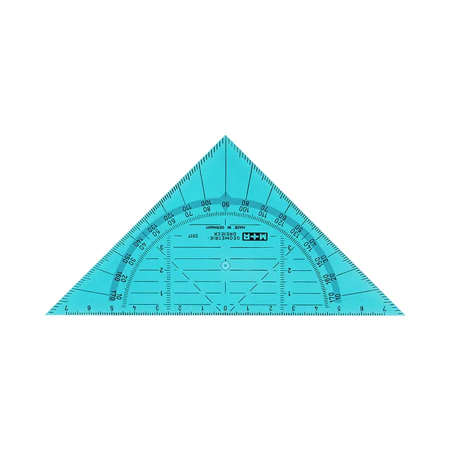 m-bius-ruppert-geometriedreieck-16-cm-geometrie-dreieck-gr-n-wei-hinterlegt image 1