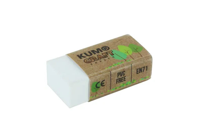 kum-craft-eraser-radierer-mit-kraftpapier-banderole image 1