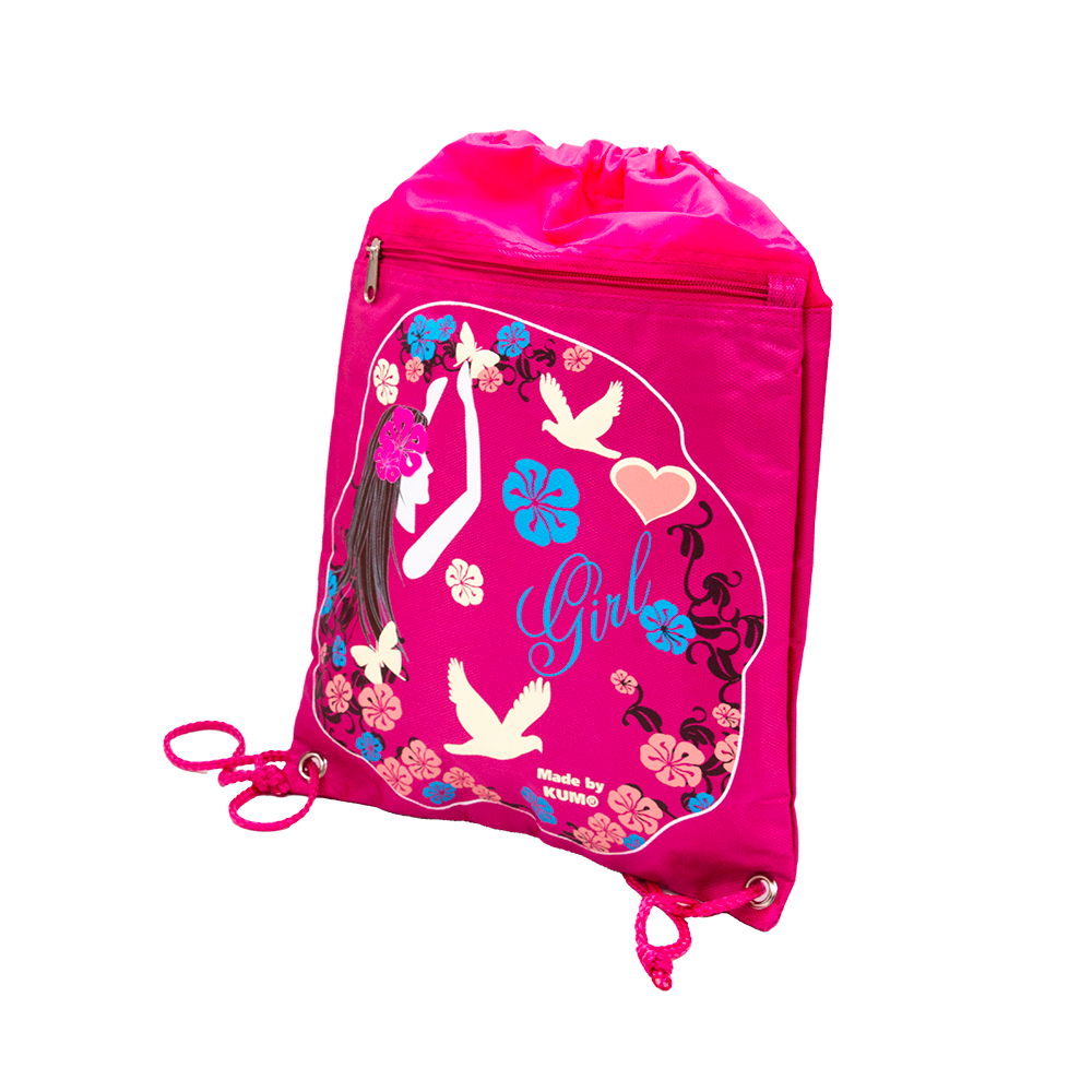 kum-girl-turnbeutel-sportbeutel-in-pink-mit-kordelzug image 1