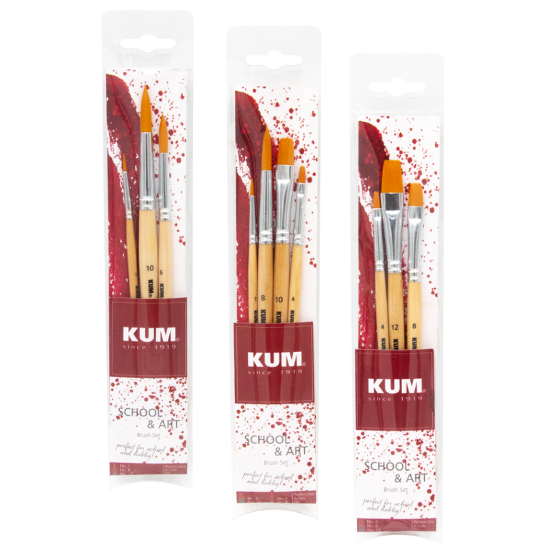 kum-school-art-pinselset-allround-pinselset-f-r-schule-und-hobby image 1
