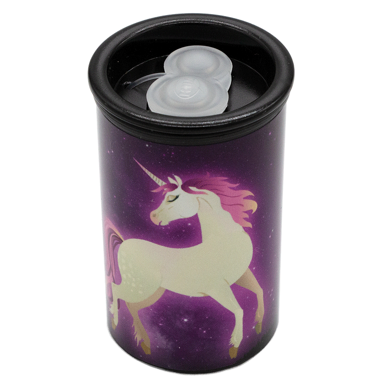 kum-unicorn-beh-lterspitzer-mit-beh-lter-einhorn-design image 1