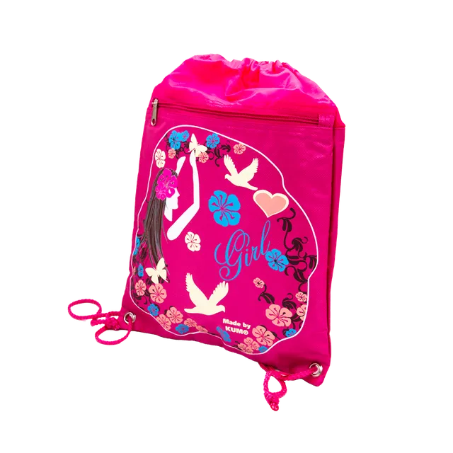 kum-girl-turnbeutel-sportbeutel-in-pink-mit-kordelzug image 1