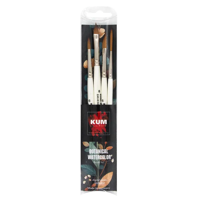 kum-botanical-watercolor-brush-set-4-memory-point-pinsel image 1