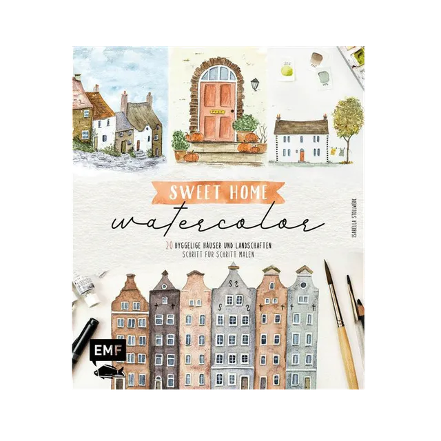 kum-sweet-home-watercolor-anleitungsbuch-20-h-user-malen image 1