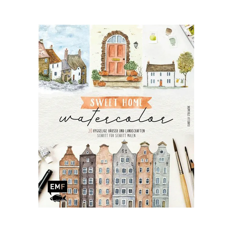 kum-sweet-home-watercolor-anleitungsbuch-20-h-user-malen image 1