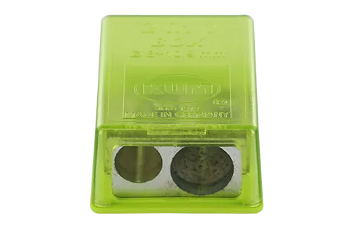 kum-doppelanspitzer-2-in-1-magnesium-anspitzer-f-r-8-mm-und-11-mm-mit-dose image 1