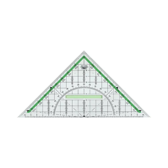 m-bius-ruppert-green-line-zeichendreieck-20-cm-bio-werkstoff-mit-griff-im-etui image 1