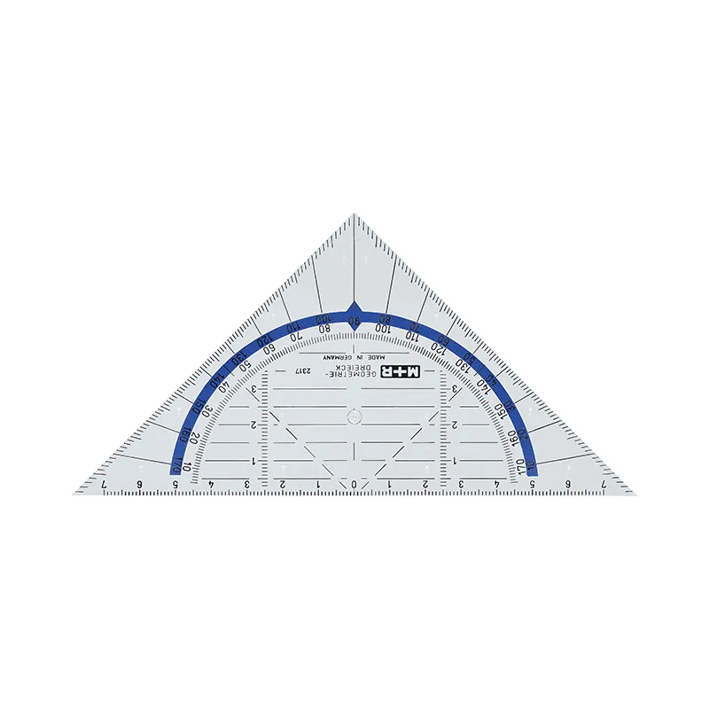 m-bius-ruppert-geometriedreieck-16-cm-mit-gegenl-ufiger-grad-skala image 1