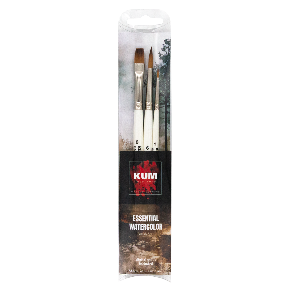 kum-essential-watercolor-pinselset-aquarell-starterset image 1