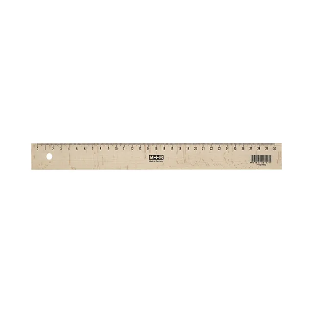 m-bius-ruppert-holzlineal-30-cm-mit-metalleinlage image 1