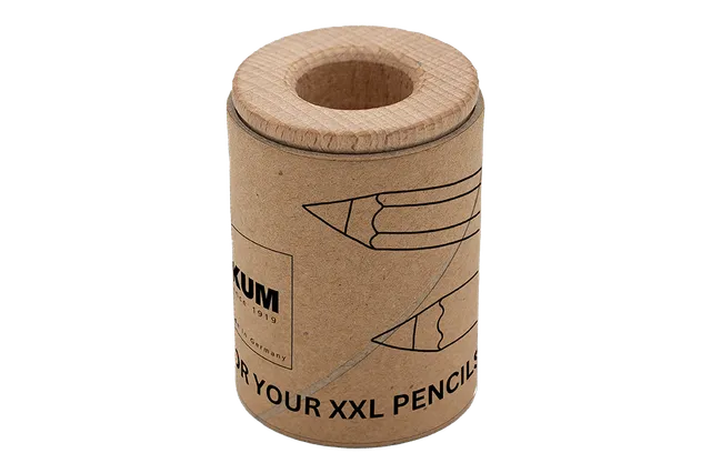 kum-wood-line-16mm-holzanspitzer-jumbo-mit-kartonbeh-lter image 1