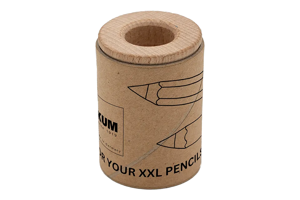 kum-wood-line-16mm-holzanspitzer-jumbo-mit-kartonbeh-lter image 1