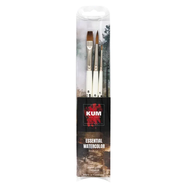 kum-essential-watercolor-pinselset-aquarell-starterset image 1