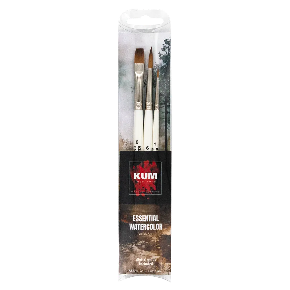 kum-essential-watercolor-pinselset-aquarell-starterset-2 image 1