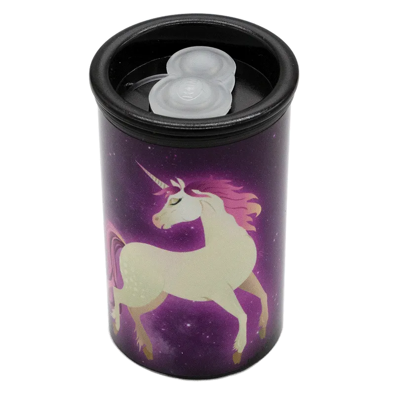kum-unicorn-beh-lterspitzer-mit-beh-lter-einhorn-design image 1