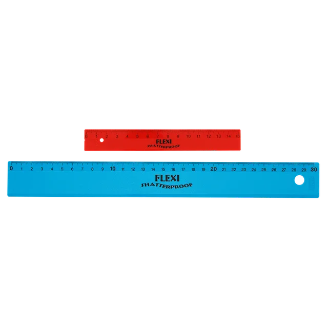 kum-flexi-lineal-flexibel-15-cm-30-cm-in-blau-gr-n-rot image 1
