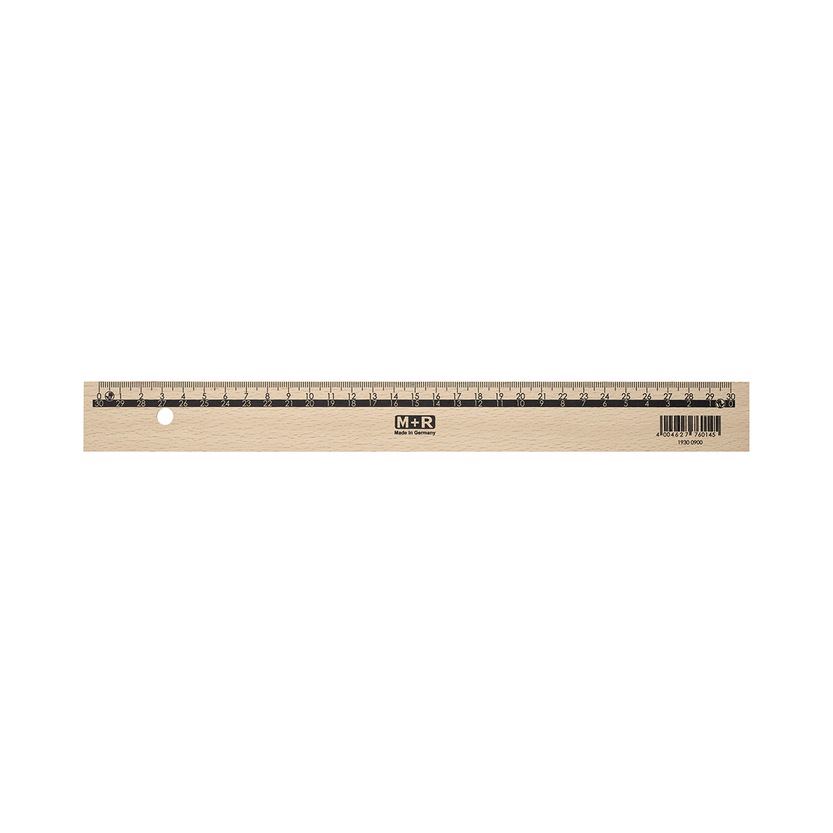 m-bius-ruppert-doppelskala-holzlineal-30-cm-mit-metalleinlage image 1