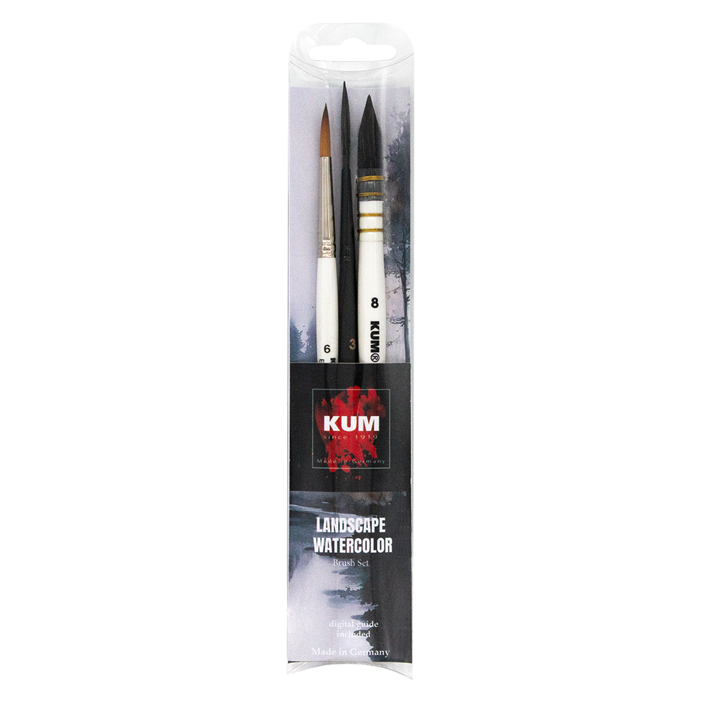 kum-landscape-watercolor-brush-set-memory-point-faded-french-aqua image 1