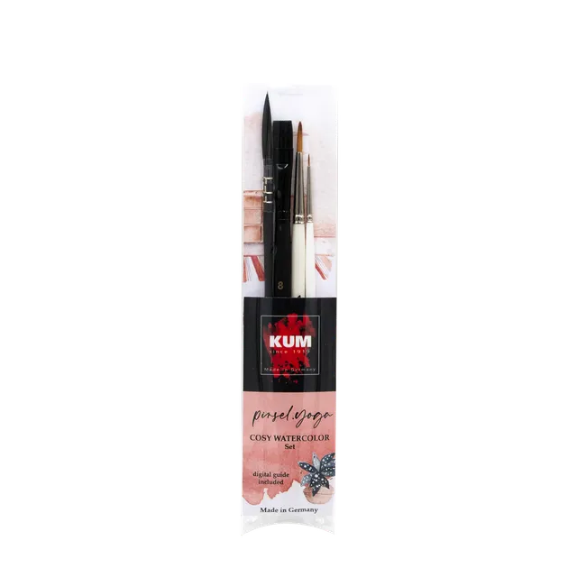 kum-x-brush-yoga-cosy-watercolor-brush-set-aquarellpinsel-set image 1
