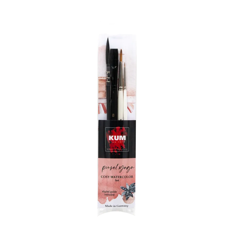 kum-x-brush-yoga-cosy-watercolor-brush-set-aquarellpinsel-set image 1