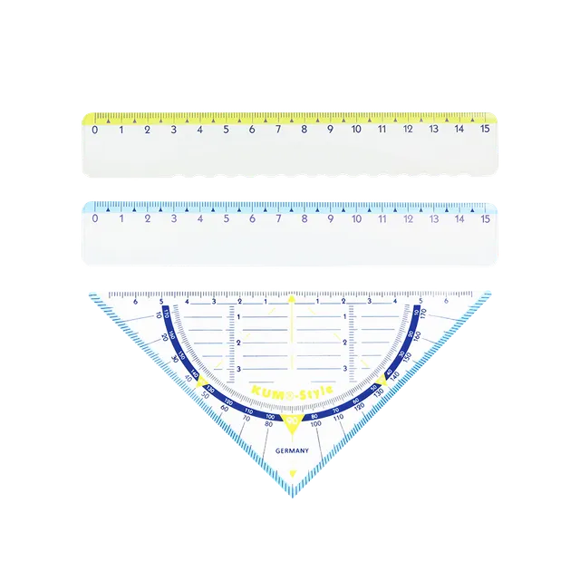 kum-style-geometrie-dreieck-16-cm-mit-tuschekante image 1
