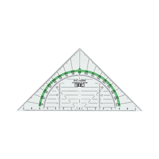m-bius-ruppert-green-line-geometriedreieck-16-cm-bio-werkstoff image 1