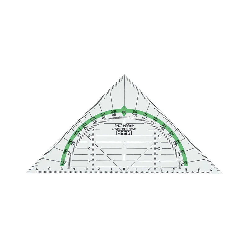 m-bius-ruppert-green-line-geometriedreieck-16-cm-bio-werkstoff image 1