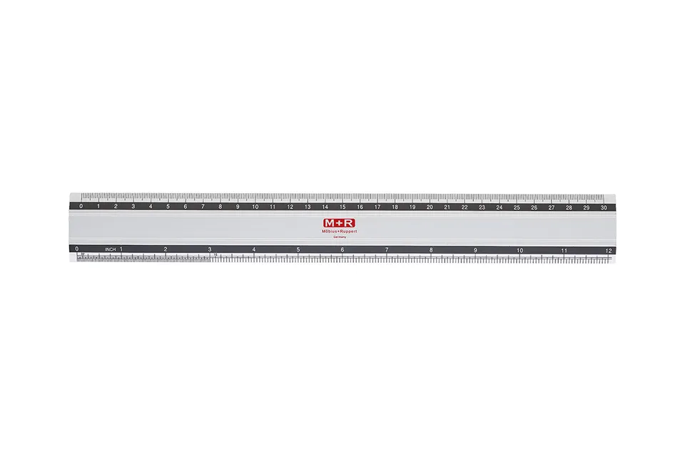 m-bius-ruppert-alu-lineal-30-cm-12-inch-metall-lineal image 1